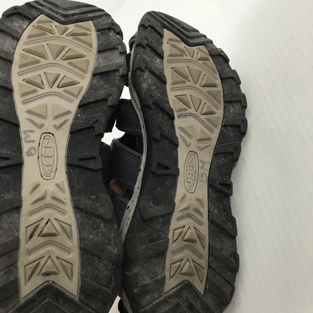 Keen Kids Gray and Neon Yellow Outdoor Closed-Toe Sandals